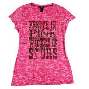20X Shirt Women's Extra Large Pink Western Short Sleeve Cowboy Rodeo Rancher Top